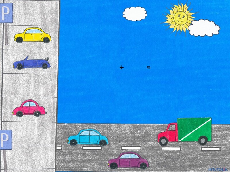 Spiel 3 - Addition Autos 3