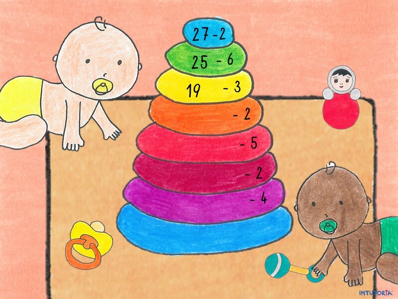 Spiel 5 - Rechentürme Subtraktion